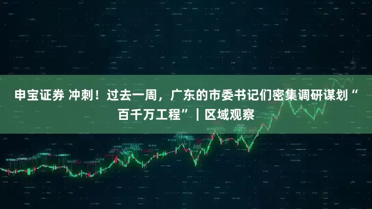 申宝证券 冲刺！过去一周，广东的市委书记们密集调研谋划“百千万工程”｜区域观察